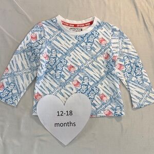 Marvel - Spiderman - long sleeve T-shirt. Size 12-18  months